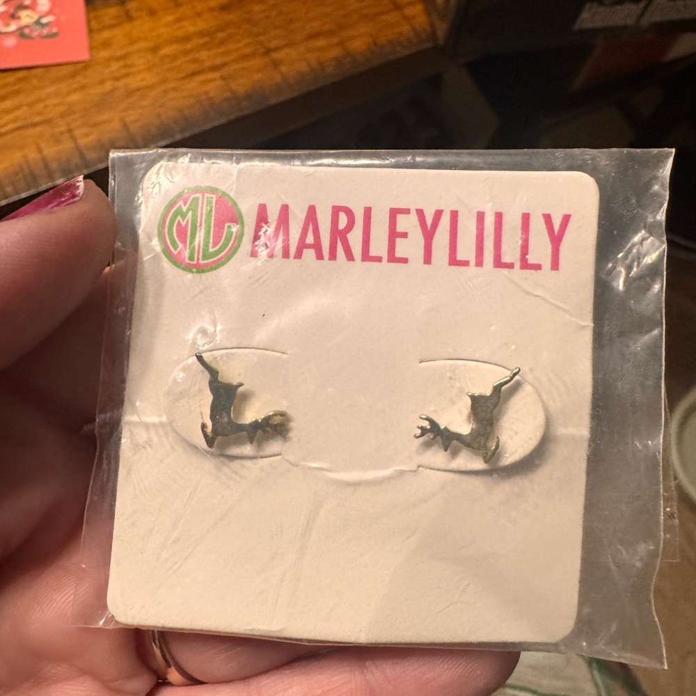 Marleylilly Reindeer/Deer Stud Earrings